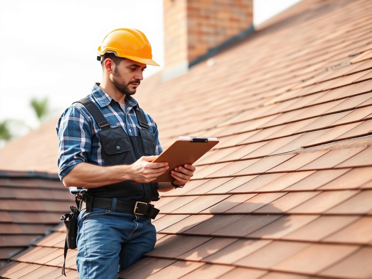 Atrium engineer inspecting a residential roof